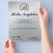 Glamour's Silver | Zwart-wit onroerend goed Flyer (Hand)