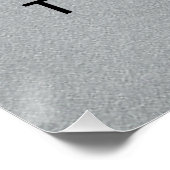 Glamour's Silver | Zwart-wit onroerend goed Perfect Poster (Hoek)