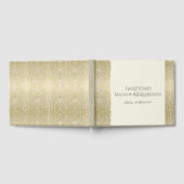 GLAMOURUS GOUDE WITTE MOZAÏEK STIPPEN PERSOONLIJK GASTENBOEK (Volledig)