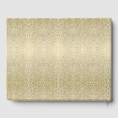 GLAMOURUS GOUDE WITTE MOZAÏEK STIPPEN PERSOONLIJK GASTENBOEK (Achterkant)