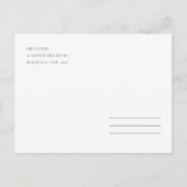 GLAMOURUS PALE BLAUWE ZILVEREN LOTUS SAVE THE DATE AANKONDIGINGSKAART (Achterkant)