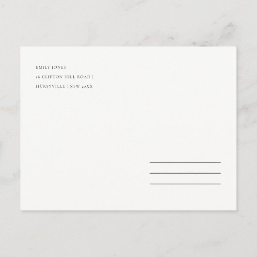 GLAMOURUS PALE BLAUWE ZILVEREN LOTUS SAVE THE DATE AANKONDIGINGSKAART (Achterkant)