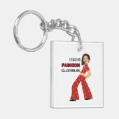 Glamourvrouw Sleutelhanger (Voorkant Links)