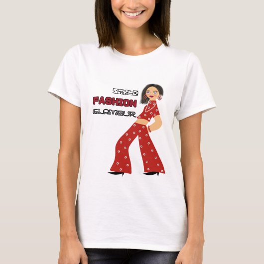 Glamourvrouw T-shirt (Voorkant)