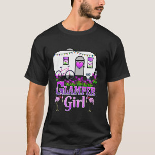 Glamper Meisje Grappig Camping Glamping Squad Glam T-shirt