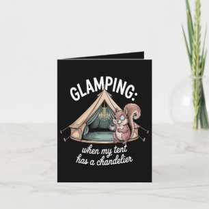 Glamping Als Mijn Tent Een Kroonluchter Heeft Feestdagen Kaart