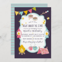 Glamping Birthday Party Invitation