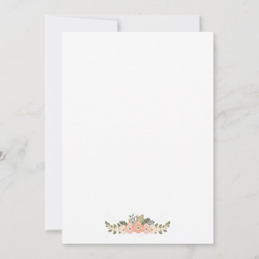 Glamping Bridal Shower-uitnodiging Kaart (Achterkant)