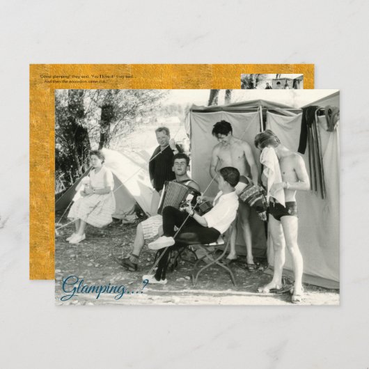 Glamping...? Briefkaart (Voorkant / Achterkant)