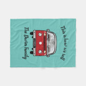 Glamping Camper accessoires dit is hoe we rollen Fleece Deken (Voorkant (Horizontaal))