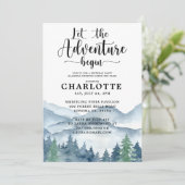 Glamping Camping Birthday Party Invitation Kaart (Staand voorkant)