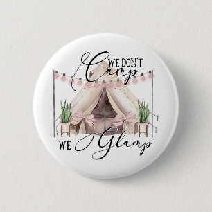 Glamping Camping Party-gasten Ronde Button 5,7 Cm