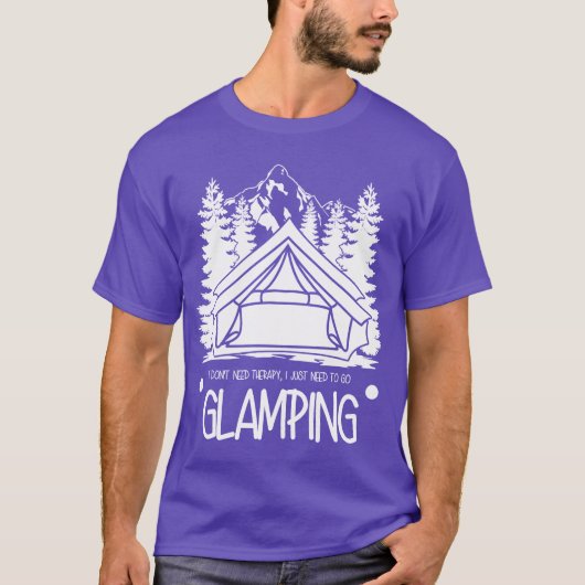 Glamping Campingent Hiking Camper gift T-shirt (Voorkant)