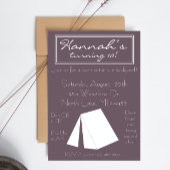 Glamping Campout Birthday Uitnodiging