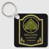 Glamping Canada Bedrijf Sleutelhanger (Voorkant)