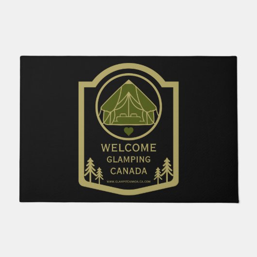 Glamping Canada Zakelijk Deurmat (Voorkant)