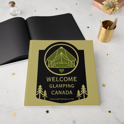 Glamping Canada Zakelijk Gastenboek (Voorkant open)