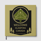 Glamping Canada Zakelijk Gastenboek (Voorkant)