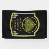 Glamping Canada Zakelijk Spandoek (Horizontaal)