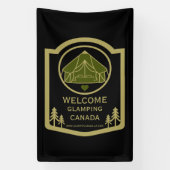 Glamping Canada Zakelijk Spandoek (Verticaal)