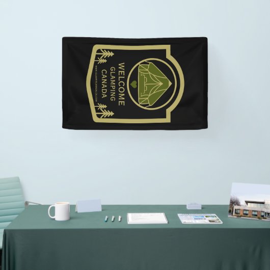 Glamping Canada Zakelijk Spandoek (Beurs)