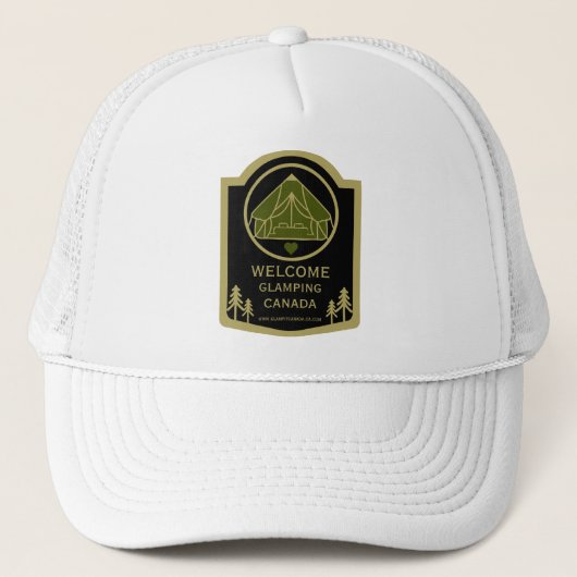 Glamping Canada Zakelijk Trucker Pet (Voorkant)