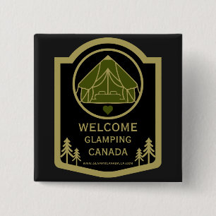 Glamping Canada Zakelijk Vierkante Button 5,1 Cm