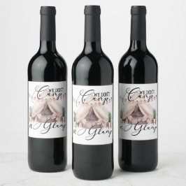 Glamping classic ronde sticker