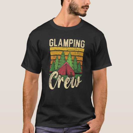 Glamping Crew Camper Nature  Camping Glamper T-shirt (Voorkant)