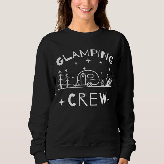 Glamping Crew, Camping RV Gift, Family Camping Tri Trui (Voorkant)