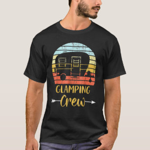 Glamping Crew Funny Matching Family Camping Trip T-shirt