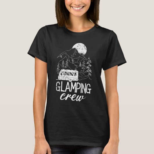 Glamping Crew Luxury Camping Trip Matching Family  T-shirt (Voorkant)