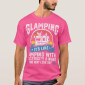 Glamping Definition Glamper Women Wine Funny Campi T-shirt (Voorkant)