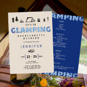 Glamping Denim Diamonds Fun Bachelorette Weekend Kaart
