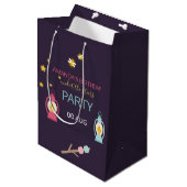 Glamping-feest aangepaste gastgeschenken medium cadeauzakje (Voorkant Gekanteld)
