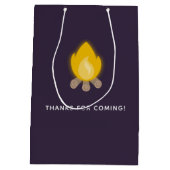 Glamping-feest aangepaste gastgeschenken medium cadeauzakje (Achterkant)
