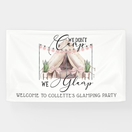 Glamping Feesten Spandoek (Horizontaal)
