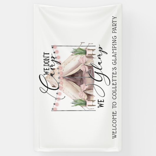 Glamping Feesten Spandoek (Verticaal)