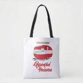 Glamping Heaven Retro Camper Canvas tas (Voorkant)