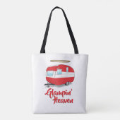 Glamping Heaven Retro Camper Canvas tas (Achterkant)