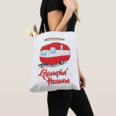 Glamping Heaven Retro Camper Canvas tas (Dichtbij)