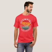 Glamping Het is als kamperen Glamping Quotes cadea T-shirt (Voorkant volledig)