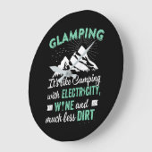 Glamping het is als kamperen met elektriciteit wij grote klok (Hoek)