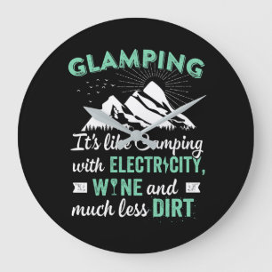 Glamping het is als kamperen met elektriciteit wij grote klok