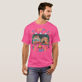 Glamping is als kamperen met grappige glamping t-shirt (Voorkant volledig)