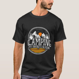 Glamping is mijn favoriete seizoen Ik hou van Camp T-shirt