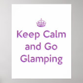 Glamping Keep Calm Poster (Voorkant)