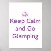 Glamping Keep Calm Poster (Voorkant)