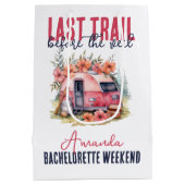 Glamping Laatste Tocht Vrijgezellenfeest Weekend Medium Cadeauzakje (Achterkant)