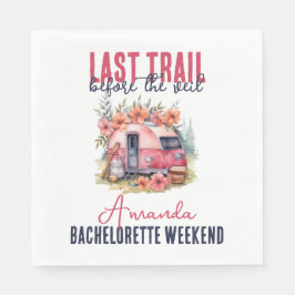 Glamping Laatste Trail Bachelorette-feestweekend Servet